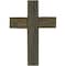 Ekena Millwork 14"W x 20"H x 3/4"D Vintage Farmhouse Cross, Barnwood Decor Collection, Driftwood Blue DECR014X020X0750CRSBU - alternate 4